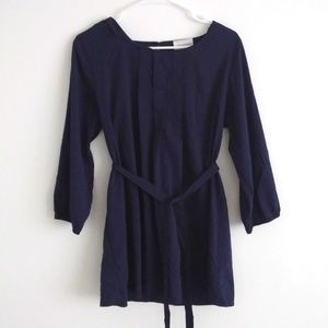 Cute navy blouse!